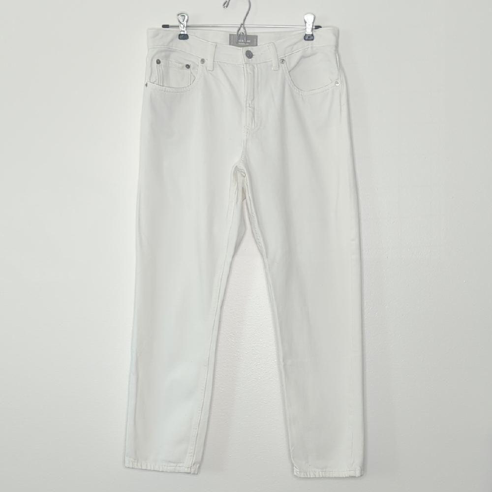 Everlane Women's Size 28 Regular The Summer Jean in White High-Waist Ankle Crop